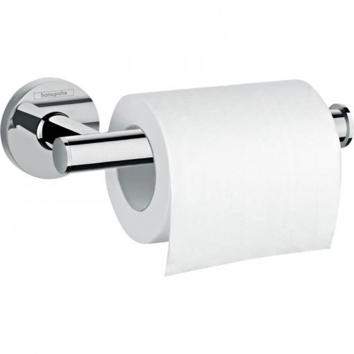 Държач за тоалетна хартия с капак Hansgrohe Logis 41723000